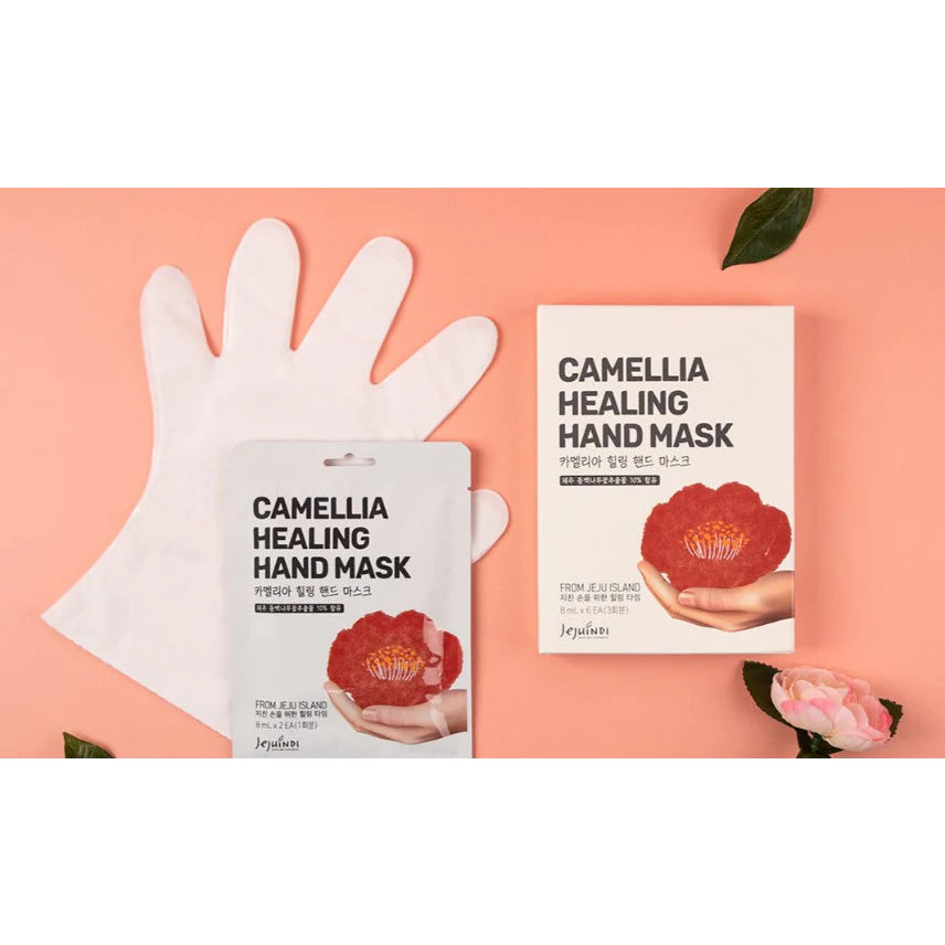 Jejuindi 濟州 山茶花修護手膜 3對 (P3211)